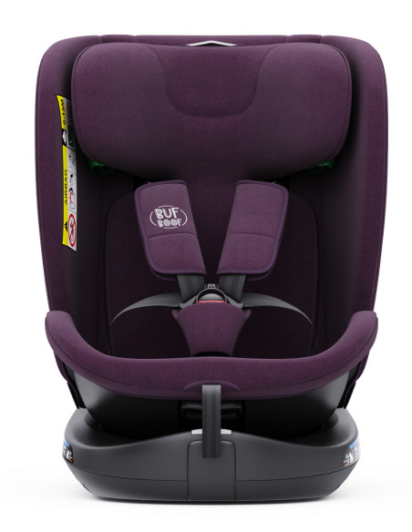 B.Joy_Purple,Scaun Auto B-Joy DELUXE BUF BOOF iSIZE Purple cu Isofix pozitie somn 155 grade rotativ 360 grade 40-150 cm