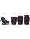 B.Joy_Purple,Scaun Auto B-Joy DELUXE BUF BOOF iSIZE Purple cu Isofix pozitie somn 155 grade rotativ 360 grade 40-150 cm