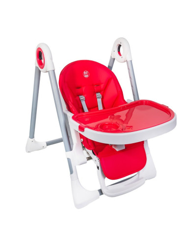 X-6Red,Scaun de masa X-6 BUF BOOF, 4 pozitii inclinare pana la 180 grade, reglabil 7 pozitii inaltime, Red