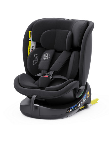 B.Joy_Black,Scaun Auto B-Joy DELUXE BUF BOOF iSIZE Black cu Isofix pozitie somn 155 grade rotativ 360 grade 40-150 cm