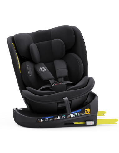 B.Joy_Black,Scaun Auto B-Joy DELUXE BUF BOOF iSIZE Black cu Isofix pozitie somn 155 grade rotativ 360 grade 40-150 cm