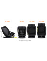 B.Joy_Black,Scaun Auto B-Joy DELUXE BUF BOOF iSIZE Black cu Isofix pozitie somn 155 grade rotativ 360 grade 40-150 cm