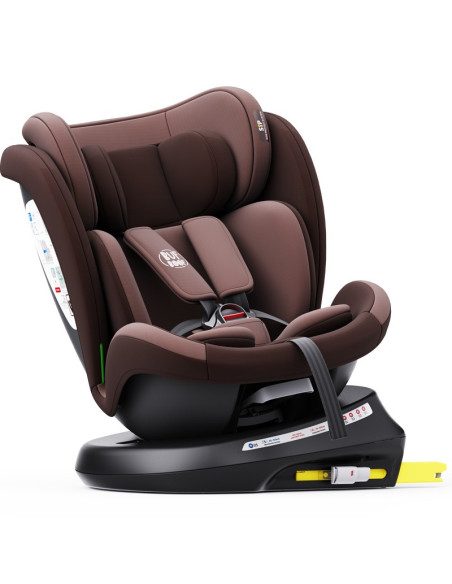 iSizeTWT_Coffee,Scaun Auto TWT Plus DELUXE BUF BOOF iSIZE Coffee cu Isofix rotativ 360 grade 40-150 cm