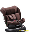 iSizeTWT_Coffee,Scaun Auto TWT Plus DELUXE BUF BOOF iSIZE Coffee cu Isofix rotativ 360 grade 40-150 cm