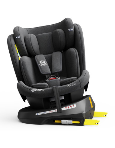 iSizeTWT_BlackJeans,Scaun Auto TWT Plus DELUXE BUF BOOF iSIZE BlackJeans cu Isofix rotativ 360 grade 40-150 cm