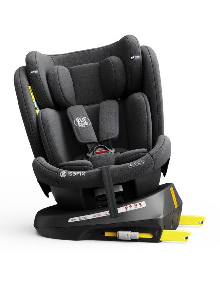 iSizeTWT_BlackJeans,Scaun Auto TWT Plus DELUXE BUF BOOF iSIZE BlackJeans cu Isofix rotativ 360 grade 40-150 cm