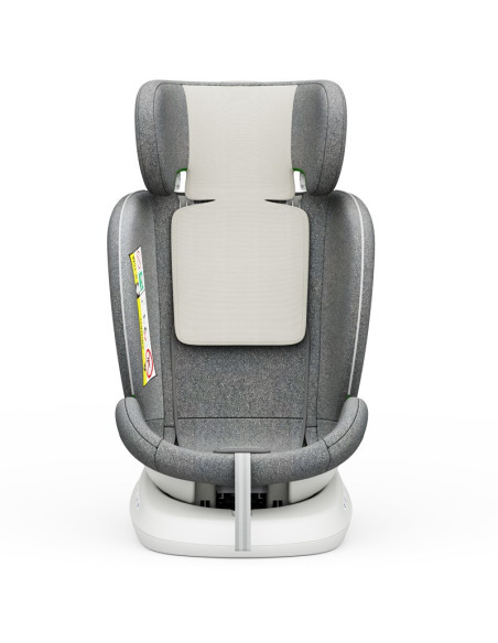 iSizeTWT_CreamGrey,Scaun Auto TWT Plus DELUXE BUF BOOF iSIZE CreamGrey cu Isofix rotativ 360 grade 40-150 cm