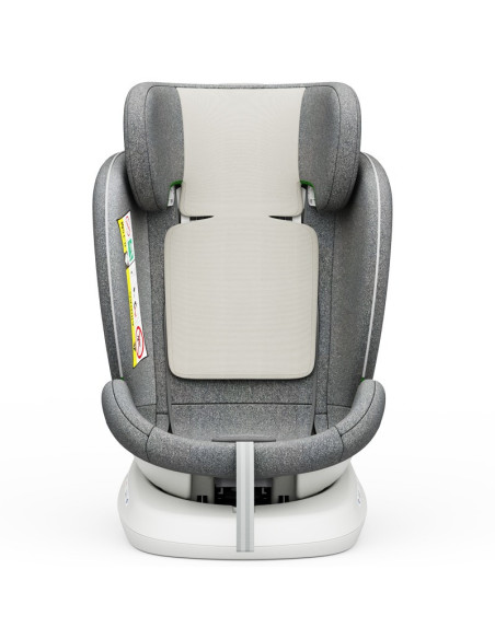 iSizeTWT_CreamGrey,Scaun Auto TWT Plus DELUXE BUF BOOF iSIZE CreamGrey cu Isofix rotativ 360 grade 40-150 cm