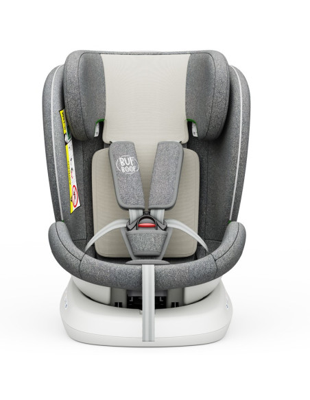 iSizeTWT_CreamGrey,Scaun Auto TWT Plus DELUXE BUF BOOF iSIZE CreamGrey cu Isofix rotativ 360 grade 40-150 cm