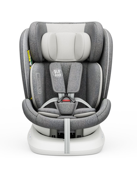 iSizeTWT_CreamGrey,Scaun Auto TWT Plus DELUXE BUF BOOF iSIZE CreamGrey cu Isofix rotativ 360 grade 40-150 cm