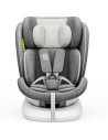 iSizeTWT_CreamGrey,Scaun Auto TWT Plus DELUXE BUF BOOF iSIZE CreamGrey cu Isofix rotativ 360 grade 40-150 cm