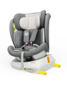 iSizeTWT_CreamGrey,Scaun Auto TWT Plus DELUXE BUF BOOF iSIZE CreamGrey cu Isofix rotativ 360 grade 40-150 cm