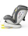iSizeTWT_CreamGrey,Scaun Auto TWT Plus DELUXE BUF BOOF iSIZE CreamGrey cu Isofix rotativ 360 grade 40-150 cm