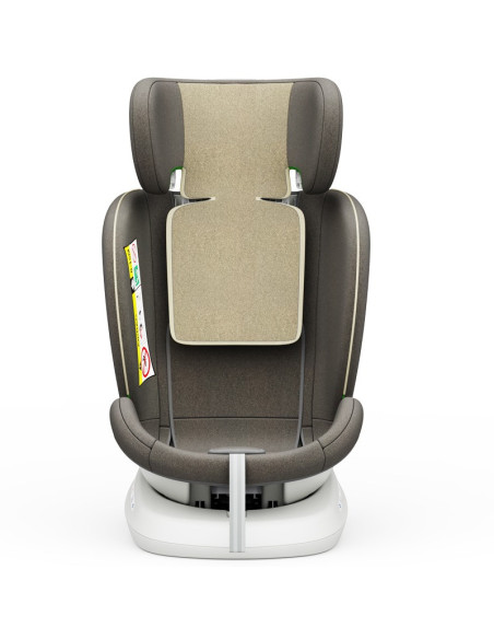 iSizeTWT_LightBrown,Scaun Auto TWT Plus DELUXE BUF BOOF iSIZE LightBrown cu Isofix rotativ 360 grade 40-150 cm