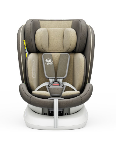 iSizeTWT_LightBrown,Scaun Auto TWT Plus DELUXE BUF BOOF iSIZE LightBrown cu Isofix rotativ 360 grade 40-150 cm