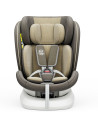 iSizeTWT_LightBrown,Scaun Auto TWT Plus DELUXE BUF BOOF iSIZE LightBrown cu Isofix rotativ 360 grade 40-150 cm
