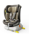 iSizeTWT_LightBrown,Scaun Auto TWT Plus DELUXE BUF BOOF iSIZE LightBrown cu Isofix rotativ 360 grade 40-150 cm