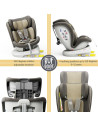 iSizeTWT_LightBrown,Scaun Auto TWT Plus DELUXE BUF BOOF iSIZE LightBrown cu Isofix rotativ 360 grade 40-150 cm