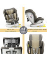 iSizeTWT_LightBrown,Scaun Auto TWT Plus DELUXE BUF BOOF iSIZE LightBrown cu Isofix rotativ 360 grade 40-150 cm