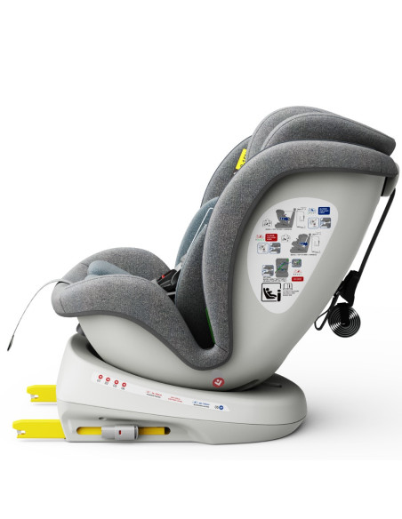 iSizeTWT_LightBlue,Scaun Auto TWT Plus DELUXE BUF BOOF iSIZE LightBlue cu Isofix rotativ 360 grade 40-150 cm
