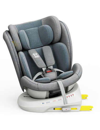 iSizeTWT_LightBlue,Scaun Auto TWT Plus DELUXE BUF BOOF iSIZE LightBlue cu Isofix rotativ 360 grade 40-150 cm