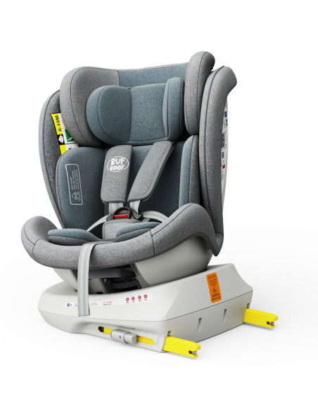 iSizeTWT_LightBlue,Scaun Auto TWT Plus DELUXE BUF BOOF iSIZE LightBlue cu Isofix rotativ 360 grade 40-150 cm