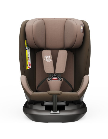 906Platinum_Coffee,Scaun auto Platinum Deluxe i-Size Buf Boof cu isofix rotativ 360 grade Top Tether SIPS 40-150 cm 0-36 kg Coff