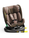 906Platinum_Coffee,Scaun auto Platinum Deluxe i-Size Buf Boof cu isofix rotativ 360 grade Top Tether SIPS 40-150 cm 0-36 kg Coff