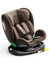906Platinum_Coffee,Scaun auto Platinum Deluxe i-Size Buf Boof cu isofix rotativ 360 grade Top Tether SIPS 40-150 cm 0-36 kg Coff