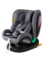 906Platinum_SimpleGrey,Scaun auto Platinum Deluxe i-Size Buf Boof cu isofix rotativ 360 grade Top Tether SIPS 40-150 cm 0-36 kg 