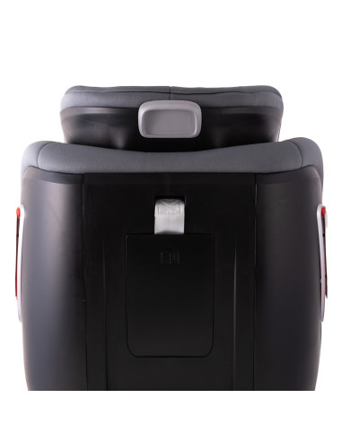906Platinum_SimpleGrey,Scaun auto Platinum Deluxe i-Size Buf Boof cu isofix rotativ 360 grade Top Tether SIPS 40-150 cm 0-36 kg 
