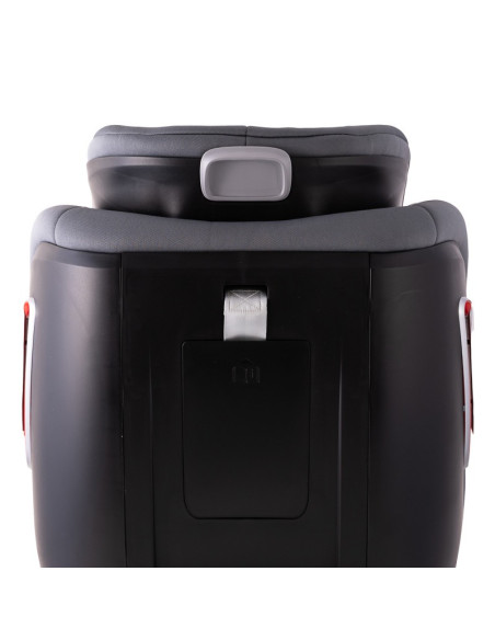 906Platinum_SimpleGrey,Scaun auto Platinum Deluxe i-Size Buf Boof cu isofix rotativ 360 grade Top Tether SIPS 40-150 cm 0-36 kg 