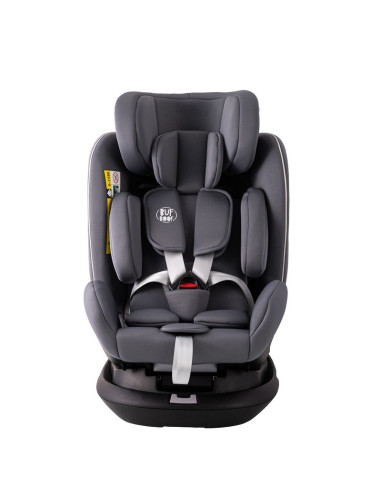 906Platinum_SimpleGrey,Scaun auto Platinum Deluxe i-Size Buf Boof cu isofix rotativ 360 grade Top Tether SIPS 40-150 cm 0-36 kg 