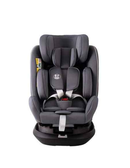 906Platinum_SimpleGrey,Scaun auto Platinum Deluxe i-Size Buf Boof cu isofix rotativ 360 grade Top Tether SIPS 40-150 cm 0-36 kg 