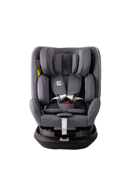 906Platinum_SimpleGrey,Scaun auto Platinum Deluxe i-Size Buf Boof cu isofix rotativ 360 grade Top Tether SIPS 40-150 cm 0-36 kg 