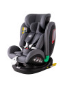 906Platinum_SimpleGrey,Scaun auto Platinum Deluxe i-Size Buf Boof cu isofix rotativ 360 grade Top Tether SIPS 40-150 cm 0-36 kg 