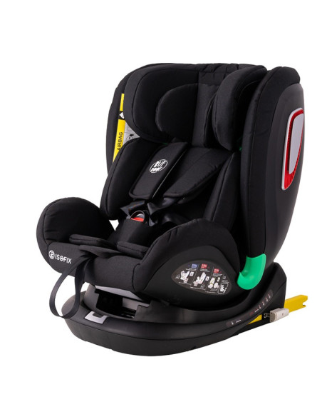 906Platinum_BlackJeans,Scaun auto Platinum Deluxe i-Size Buf Boof cu isofix rotativ 360 grade Top Tether SIPS 40-150 cm 0-36 kg 