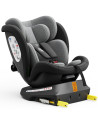 iSizeTWT_Black,Scaun Auto TWT Plus DELUXE BUF BOOF iSIZE Black cu Isofix rotativ 360 grade 40-150 cm