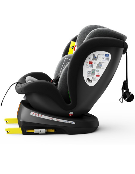 iSizeTWT_Black,Scaun Auto TWT Plus DELUXE BUF BOOF iSIZE Black cu Isofix rotativ 360 grade 40-150 cm