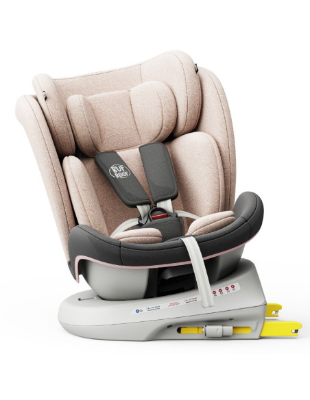 isizeTWT_LightPink,Scaun auto TWT Plus iSize Buf Boof LightPink cu isofix Rotativ 360 grade Pozitie Somn Top Tether 0-36 kg 40-1