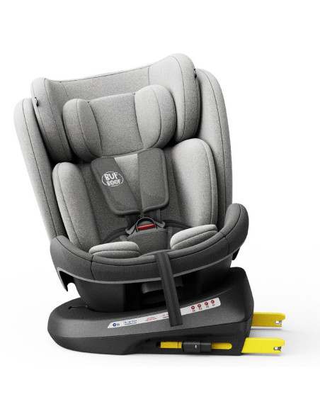 iSizeTWT_DuoGrey,Scaun Auto TWT Plus DELUXE BUF BOOF iSIZE DuoGrey cu Isofix rotativ 360 grade 40-150 cm
