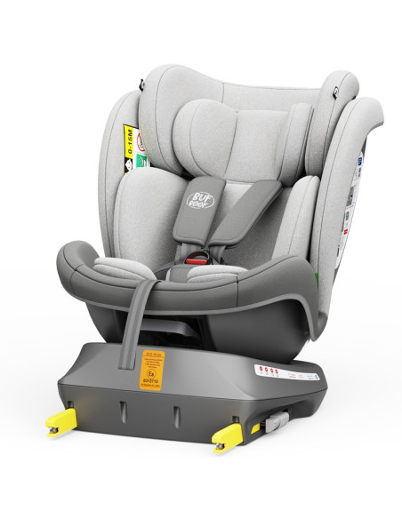iSizeTWT_DuoGrey,Scaun Auto TWT Plus DELUXE BUF BOOF iSIZE DuoGrey cu Isofix rotativ 360 grade 40-150 cm