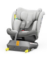 iSizeTWT_DuoGrey,Scaun Auto TWT Plus DELUXE BUF BOOF iSIZE DuoGrey cu Isofix rotativ 360 grade 40-150 cm