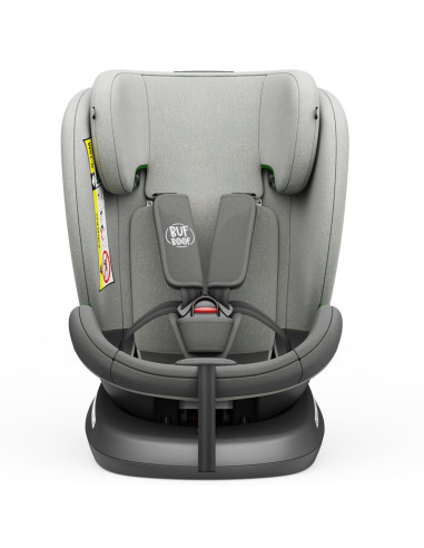 iSizeTWT_DuoGrey,Scaun Auto TWT Plus DELUXE BUF BOOF iSIZE DuoGrey cu Isofix rotativ 360 grade 40-150 cm