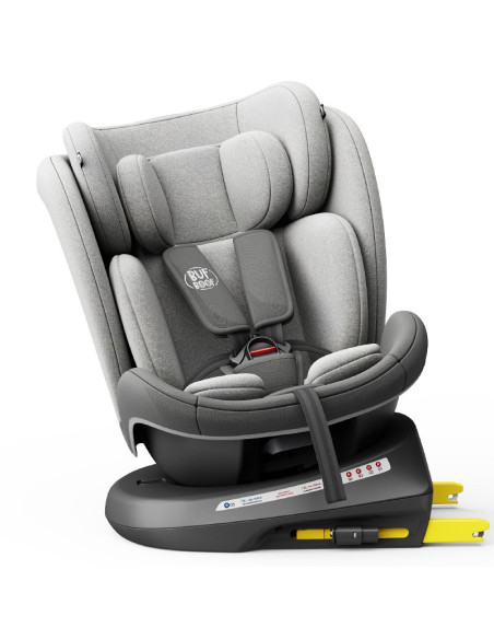 iSizeTWT_DuoGrey,Scaun Auto TWT Plus DELUXE BUF BOOF iSIZE DuoGrey cu Isofix rotativ 360 grade 40-150 cm