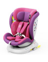 isizeTWT_UnicornPink,Scaun Auto TWT Plus DELUXE BUF BOOF iSIZE UnicornPink cu Isofix rotativ 360 grade 40-150 cm