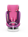 isizeTWT_UnicornPink,Scaun Auto TWT Plus DELUXE BUF BOOF iSIZE UnicornPink cu Isofix rotativ 360 grade 40-150 cm