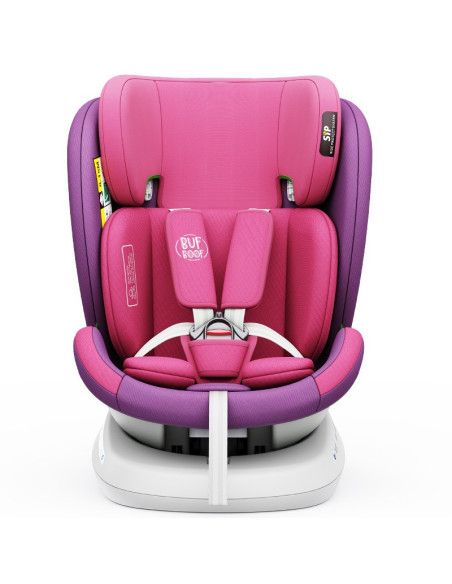 isizeTWT_UnicornPink,Scaun Auto TWT Plus DELUXE BUF BOOF iSIZE UnicornPink cu Isofix rotativ 360 grade 40-150 cm