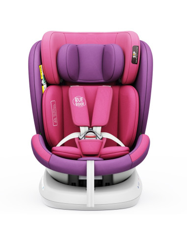 isizeTWT_UnicornPink,Scaun Auto TWT Plus DELUXE BUF BOOF iSIZE UnicornPink cu Isofix rotativ 360 grade 40-150 cm