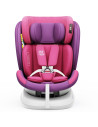 isizeTWT_UnicornPink,Scaun Auto TWT Plus DELUXE BUF BOOF iSIZE UnicornPink cu Isofix rotativ 360 grade 40-150 cm